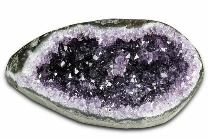Sparkly Deep-Purple Amethyst Geode - Uruguay #345956